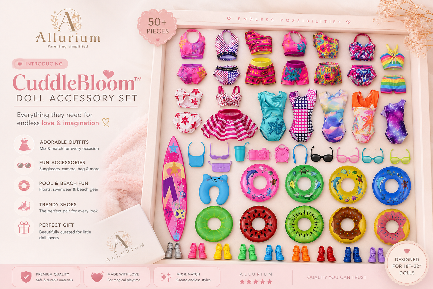 Doll Clothes And Accessories Set