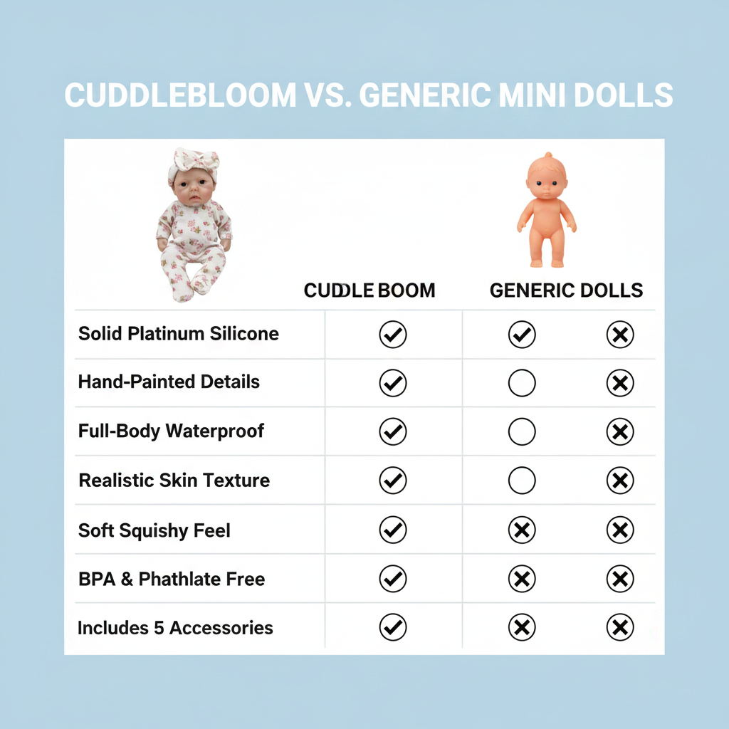 CuddleBloom Mini Silicone Dolls