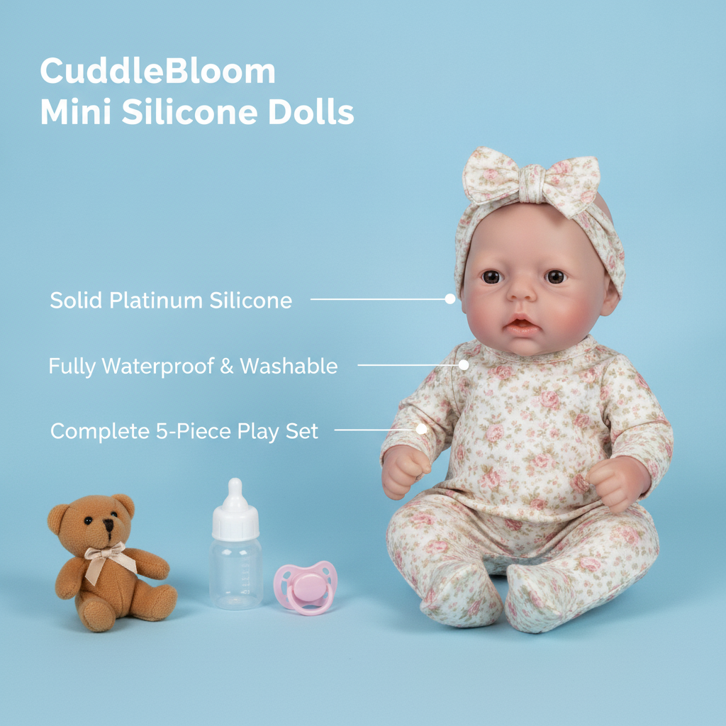 CuddleBloom Mini Silicone Dolls