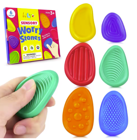 WorryStones™ – Calming Stones for Kids (6pcs)