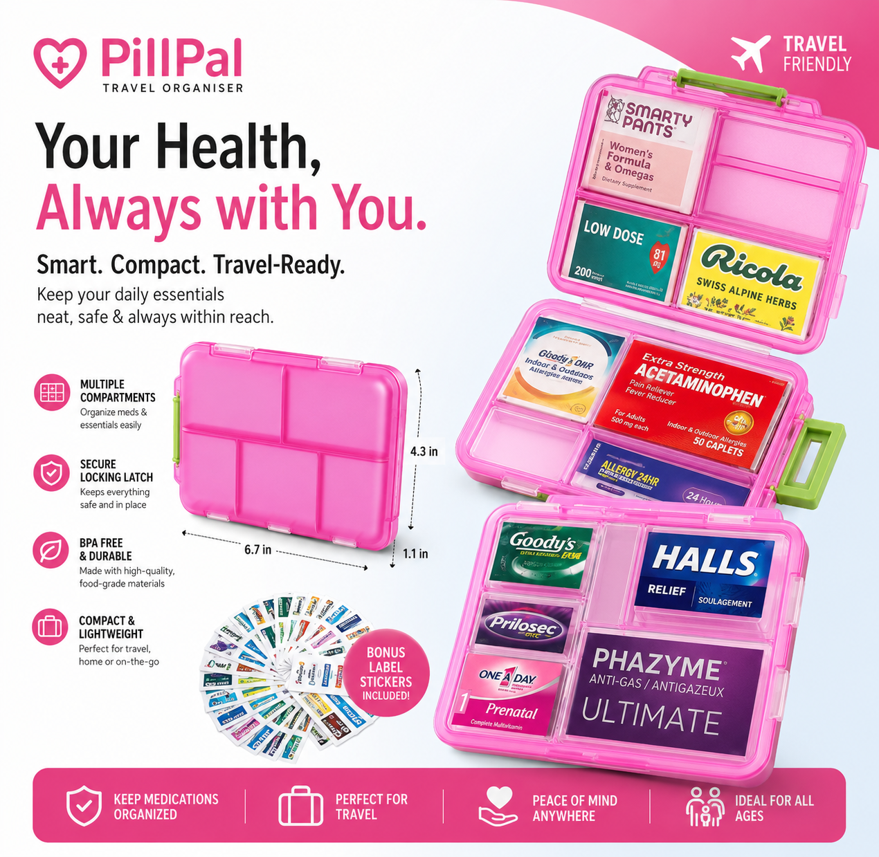 Pill Organizers by PillPal
