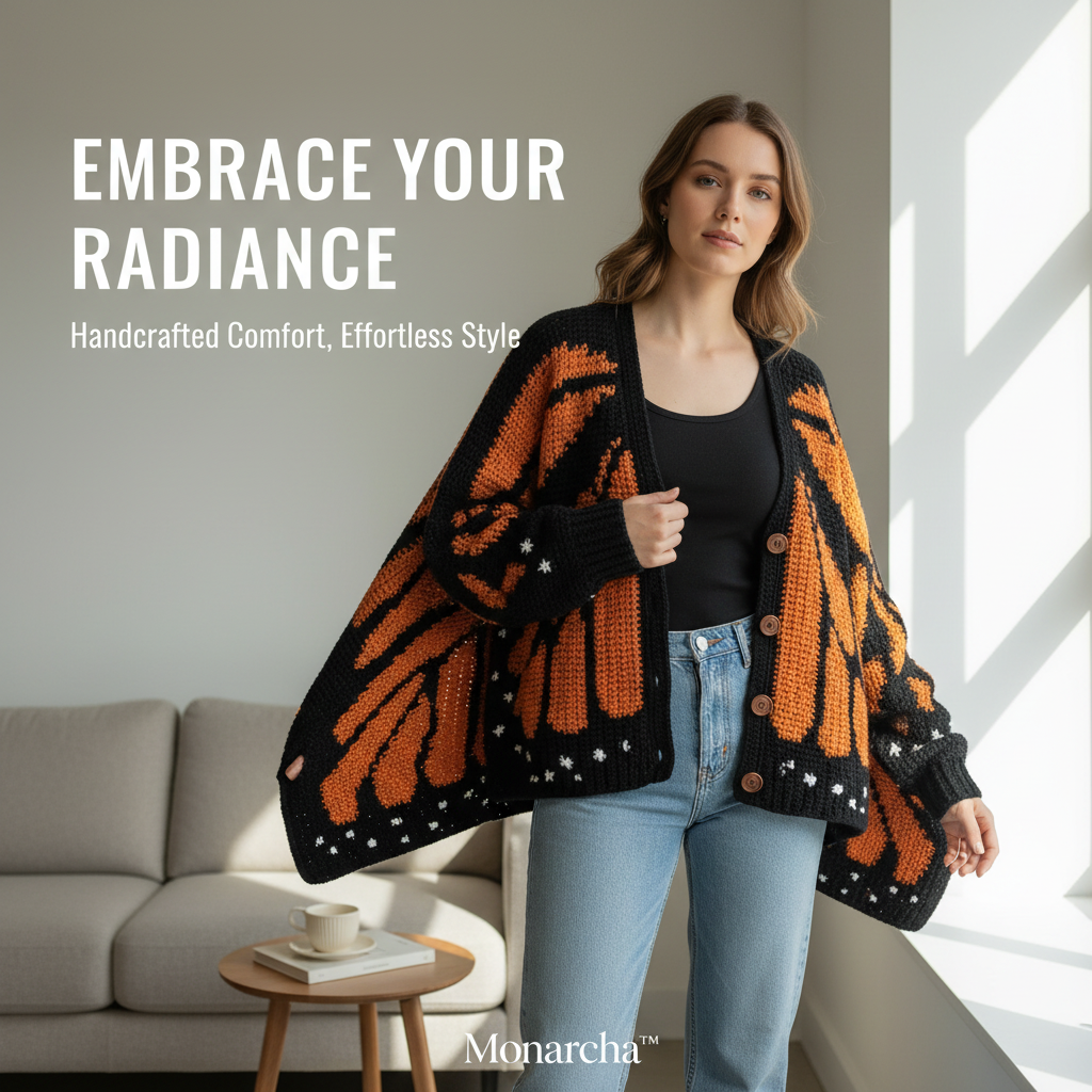 Monarcha™ Handmade Wing Cardigan